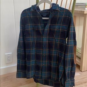 Ralph Lauren women’s plaid flannel button up sz10